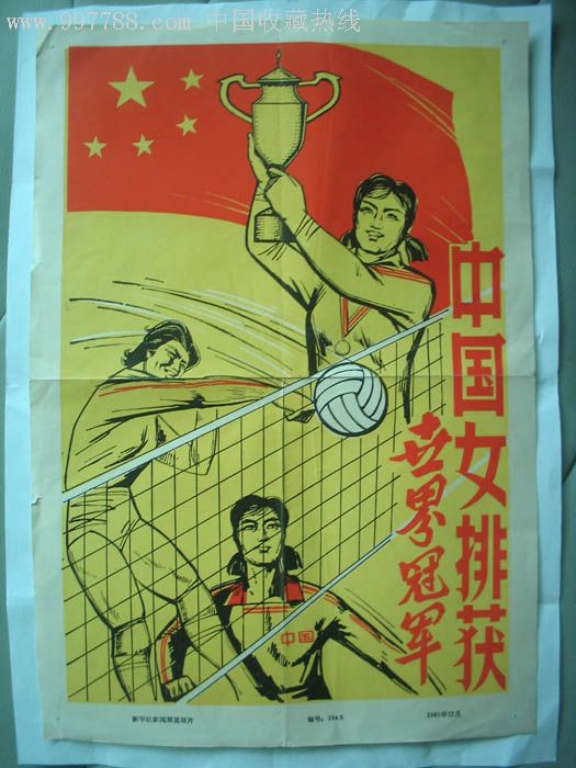 中国女排获世界冠军-宣传画