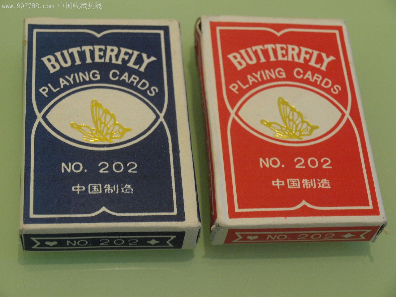 蝴蝶牌扑克202一对