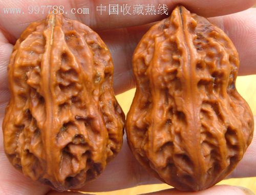文玩核桃-花生核桃一对!