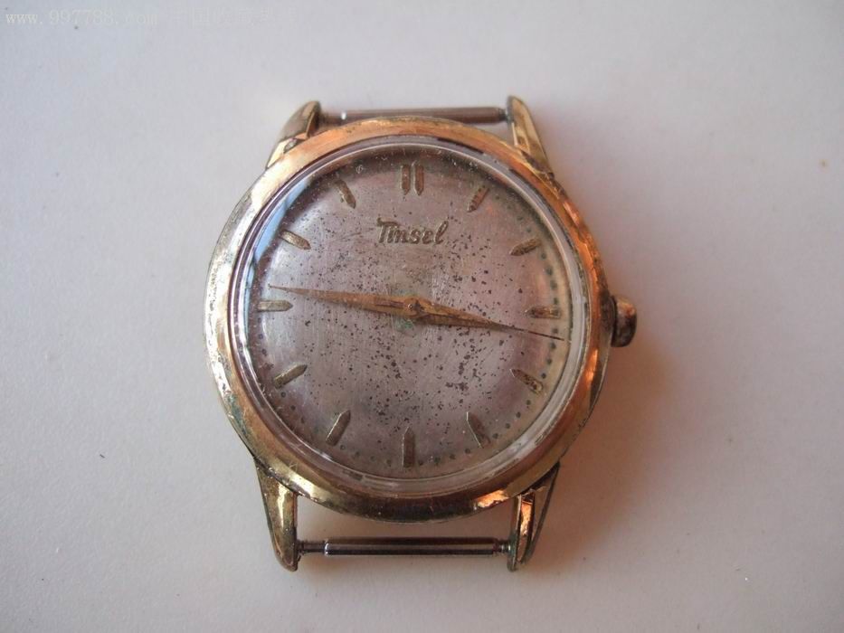 一款少见的老瑞士包金庭沙tinsel手表