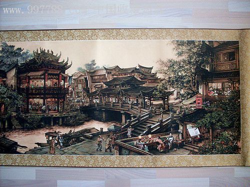 绢本长卷《南乡旧梦—国画大师张孝友扛鼎之作