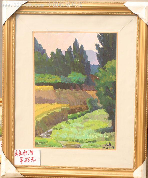 水粉画风景写生_水粉/水彩原画_金宝收藏【7788收藏