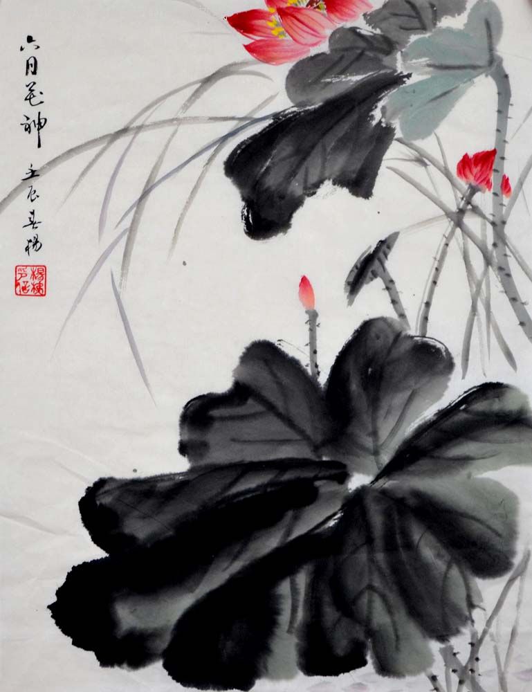 国画-荷花小品--12-0414-10图片