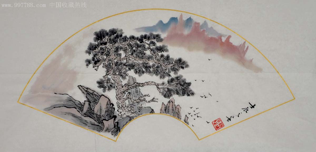 国画山水扇面-2012-0401-30_第1张