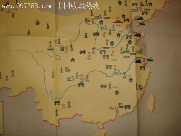 我国第一个五年计划主要工业建设分布图