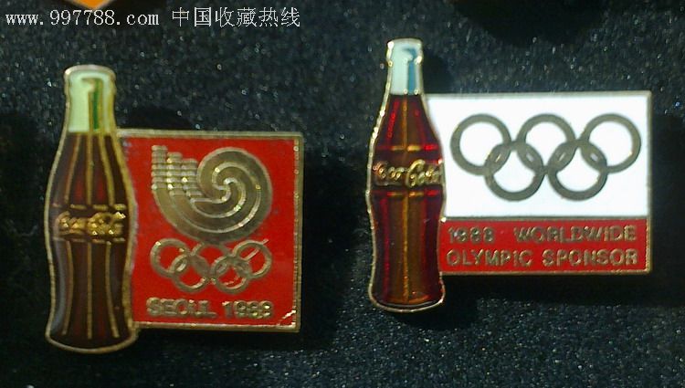 1988年汉城奥运赞助商可口可乐韩国奥委会纪念徽章/纪念章