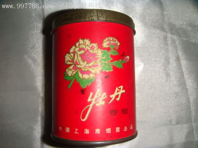 早期上海产牡丹香烟盒