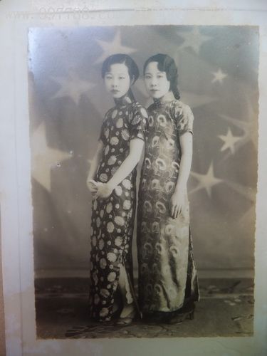 民国"旗袍淑女"双娇美女照(罕见的漂亮,古典美)