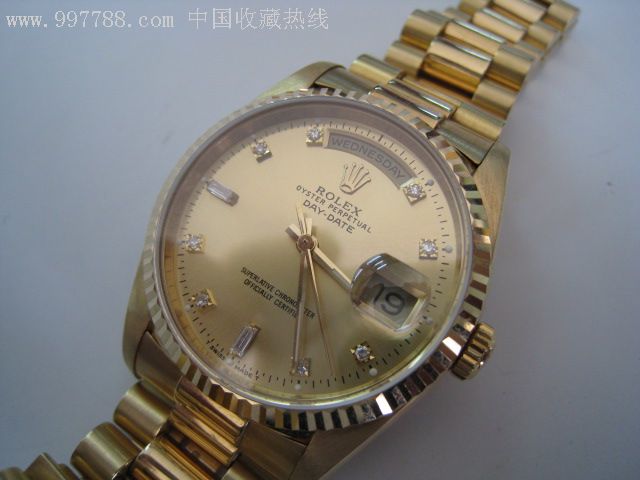 瑞士rolex劳力士【18238】18k金钻刻金表