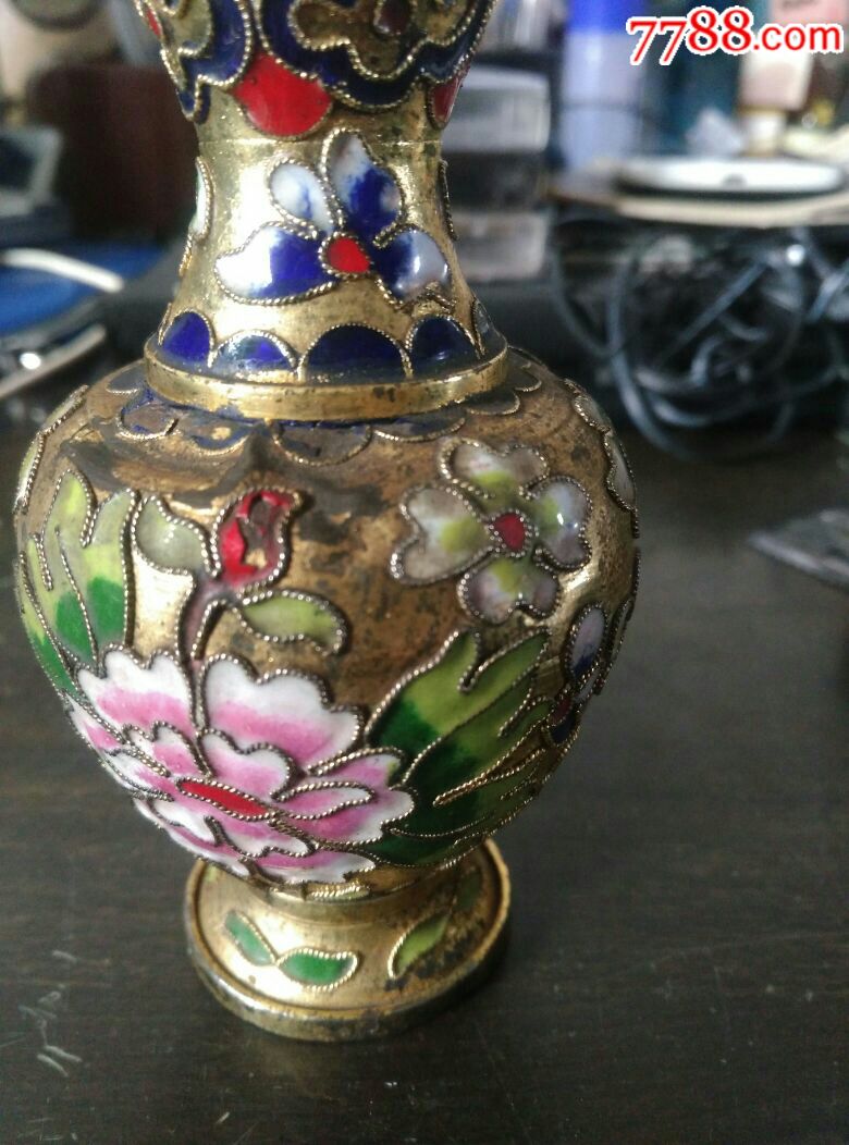 法琅彩,小铜瓶子_价格1000元【老于古董店】_第5张