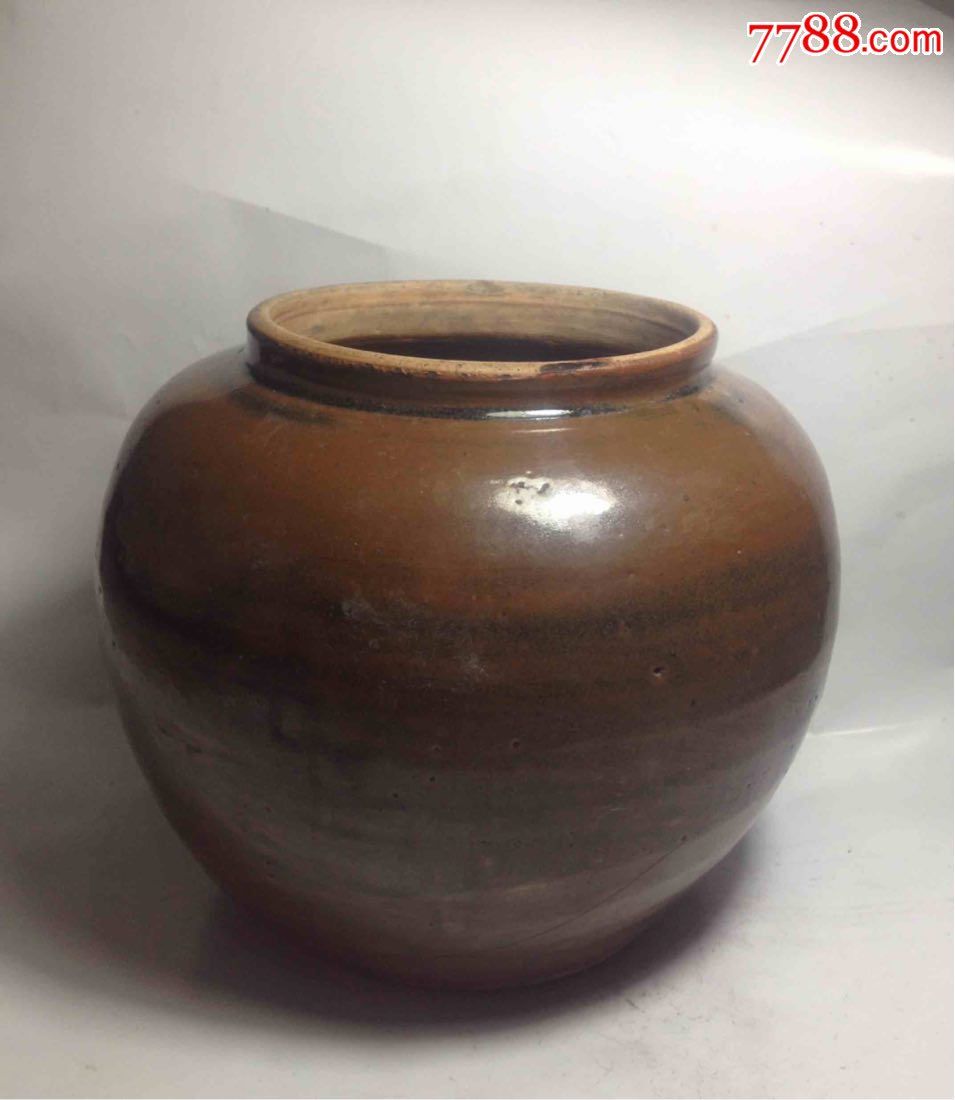 紫金釉罐,一天快拍-au15499220-酱釉瓷/紫金釉-加价