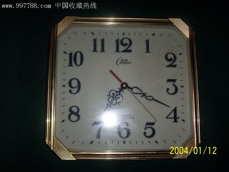 老康巴斯表---(老广告语---康巴斯石英钟-中国之精钟)