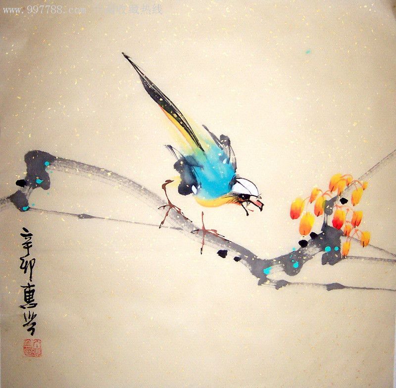 开业酬宾,亲自经营【不倦斋】傅抱石弟子国画名家◆丁惠兴花鸟小品