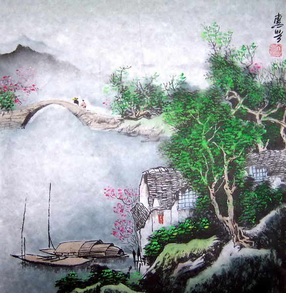 开业酬宾,亲自经营【不倦斋】傅抱石弟子国画名家◆丁惠兴,山水小品