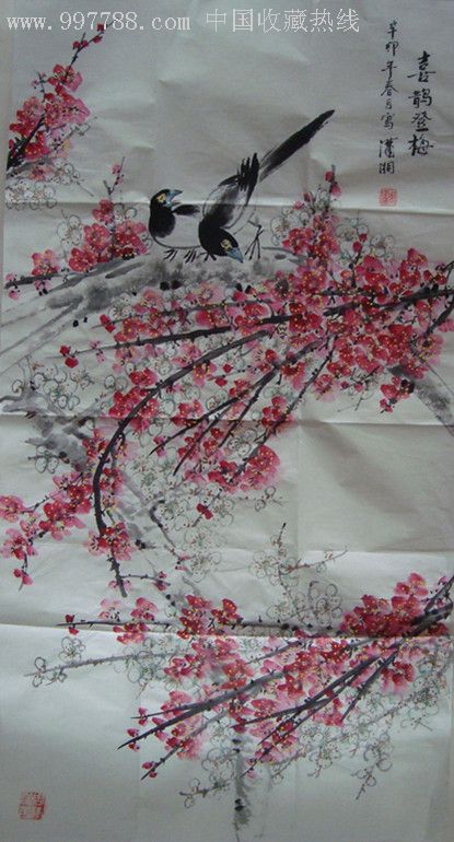 喜鹊梅花图