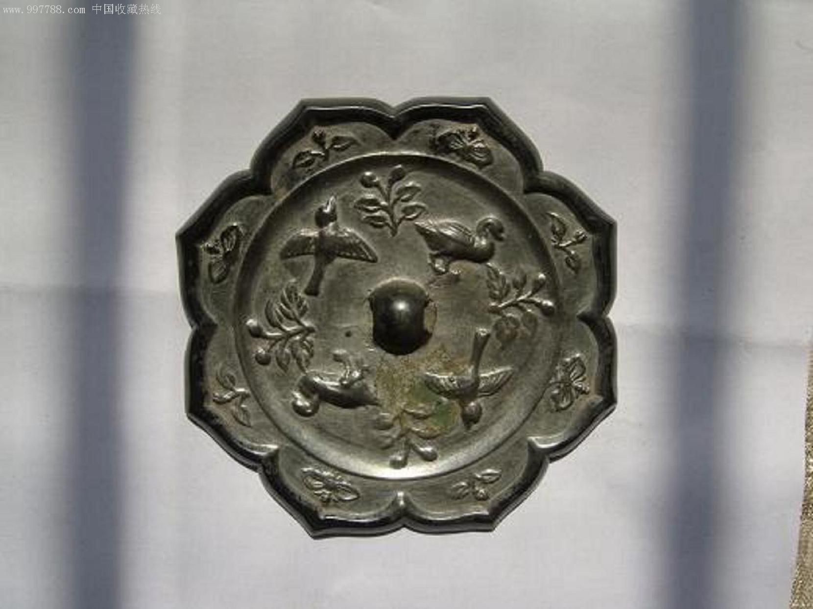 雁雀花枝镜
