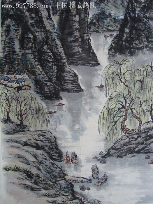著名老画家赵新民《江南早春》-zc2297409-山水国画原作-加价-7788