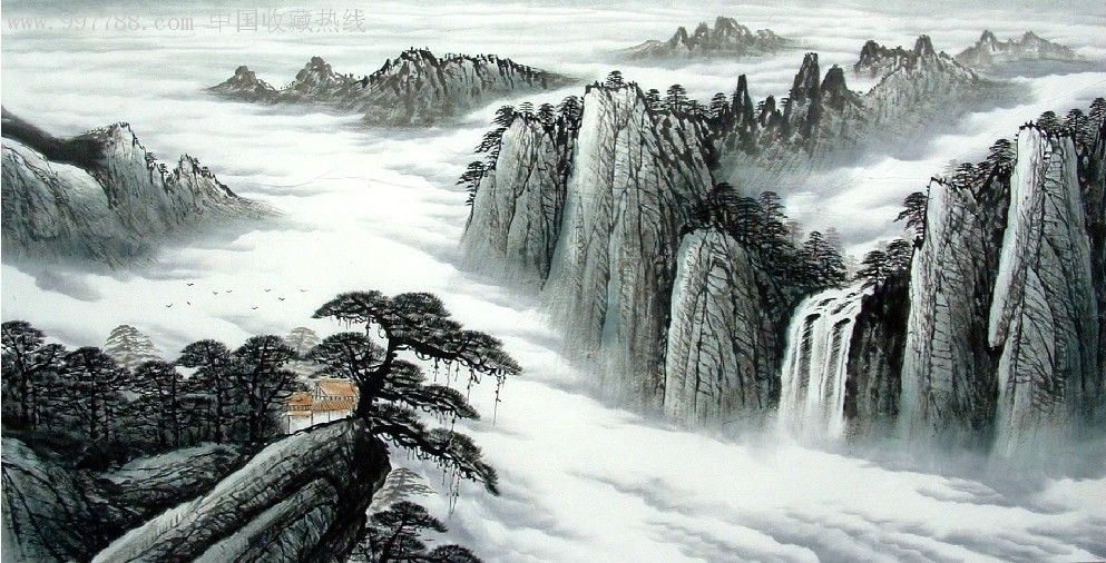潘亮四尺国画山水作品展-黄山