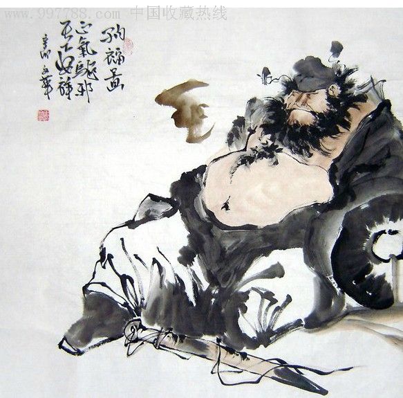 钟馗纳福图四尺斗方