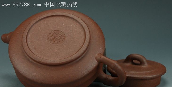 宜兴紫砂壶工艺师陆彩琴【扁竹】原矿优质清水泥