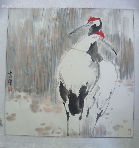 台湾著名画家雪邨《相濡以沫》