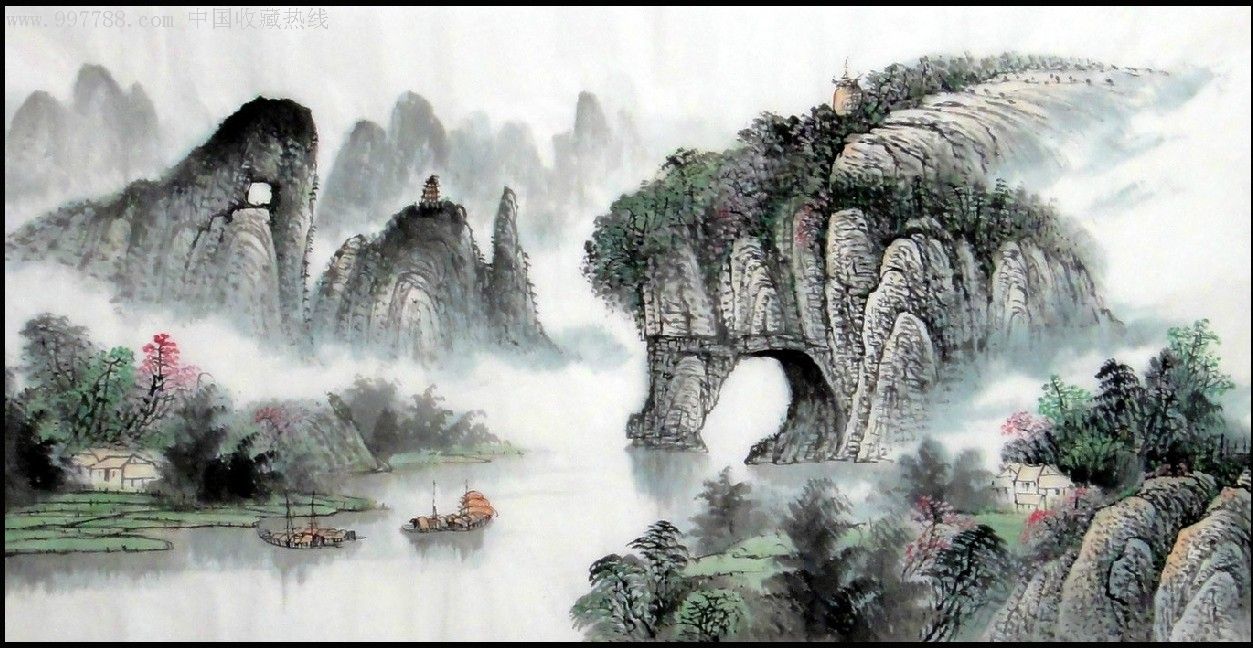 四尺山水画-花鸟国画原作-zc2639084-在线拍卖-7788收藏__收藏热线