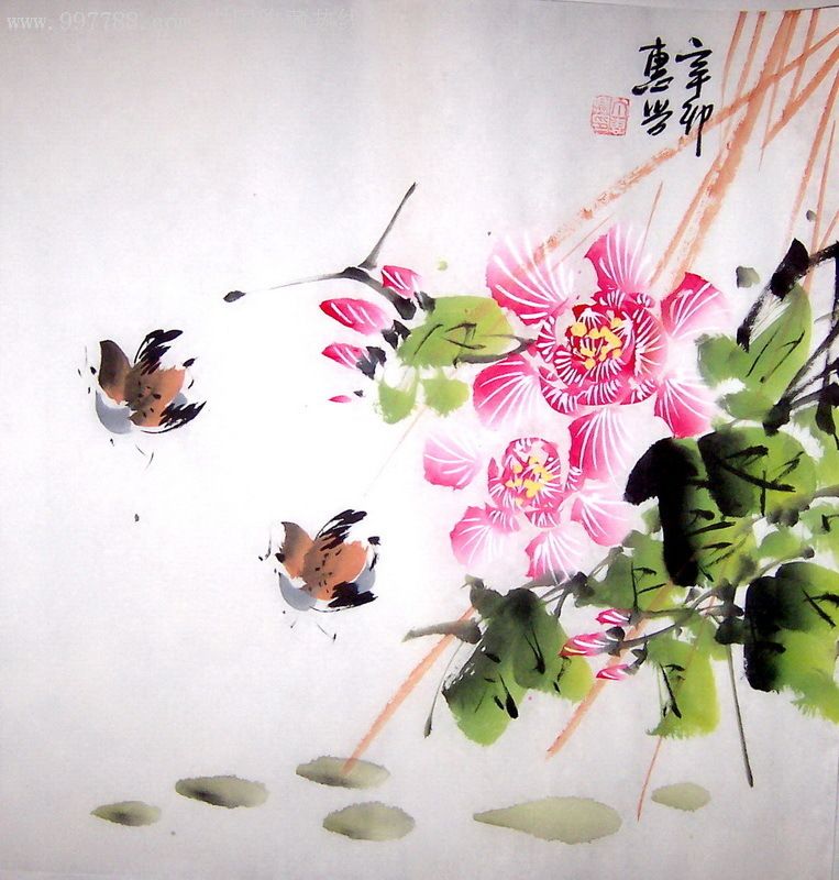 开业酬宾,亲自经营【不倦斋】傅抱石弟子国画名家◆丁惠兴,山水花鸟