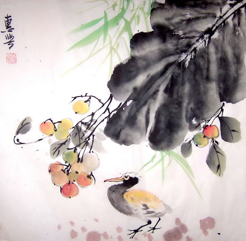 亲自经营【不倦斋】傅抱石弟子国画名家◆丁惠兴,山水花鸟小品