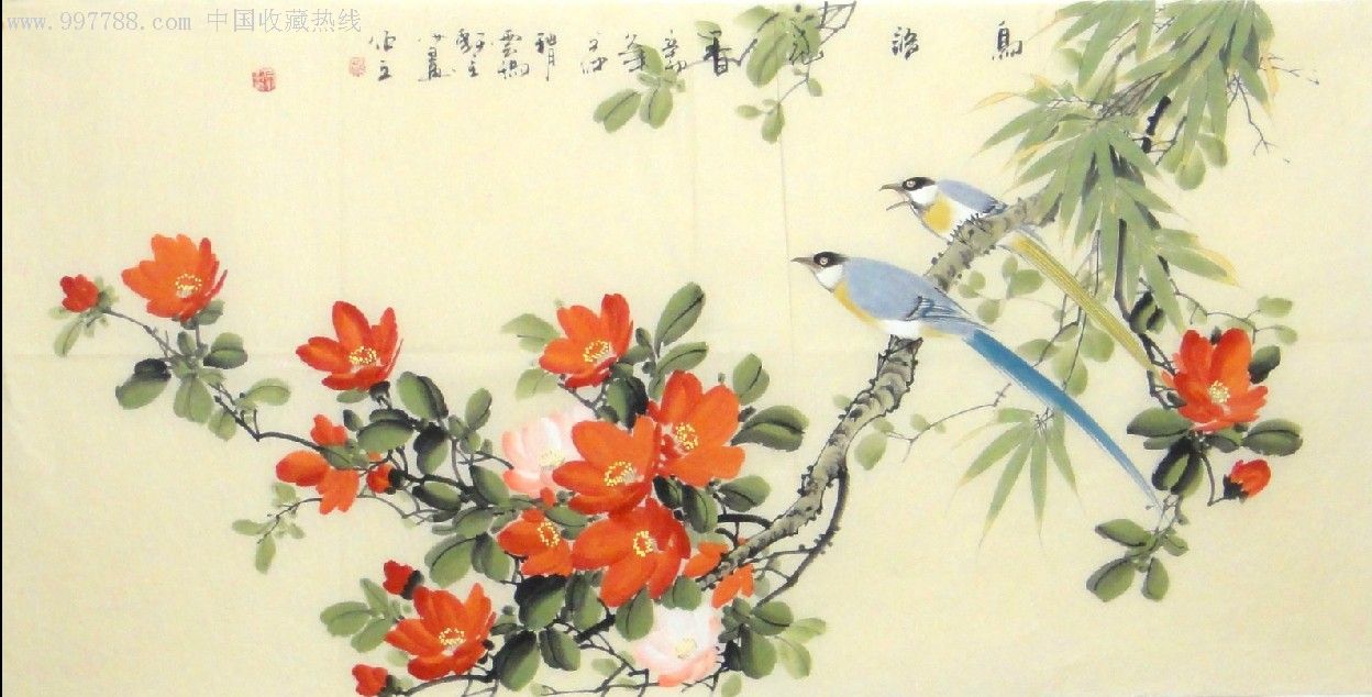 白羽工笔花鸟画-zc2696246-花鸟国画原作-加价-7788收藏__收藏热线