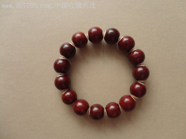 纯天然正宗柯檀贴骨佛珠手串18mm男款