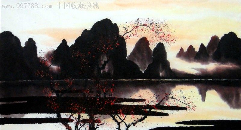 《张新民》三尺山水画