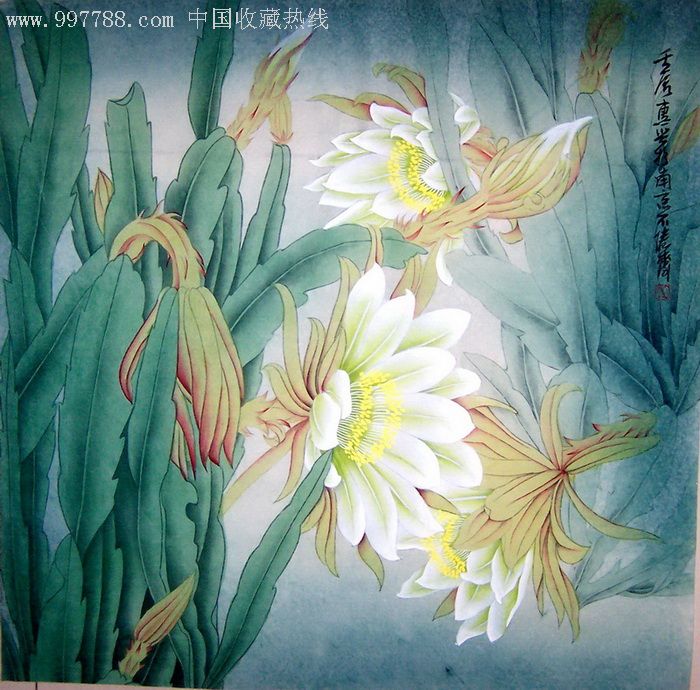 4尺斗方工笔花鸟_花鸟国画原作_不倦斋【7788收藏__收藏热线】
