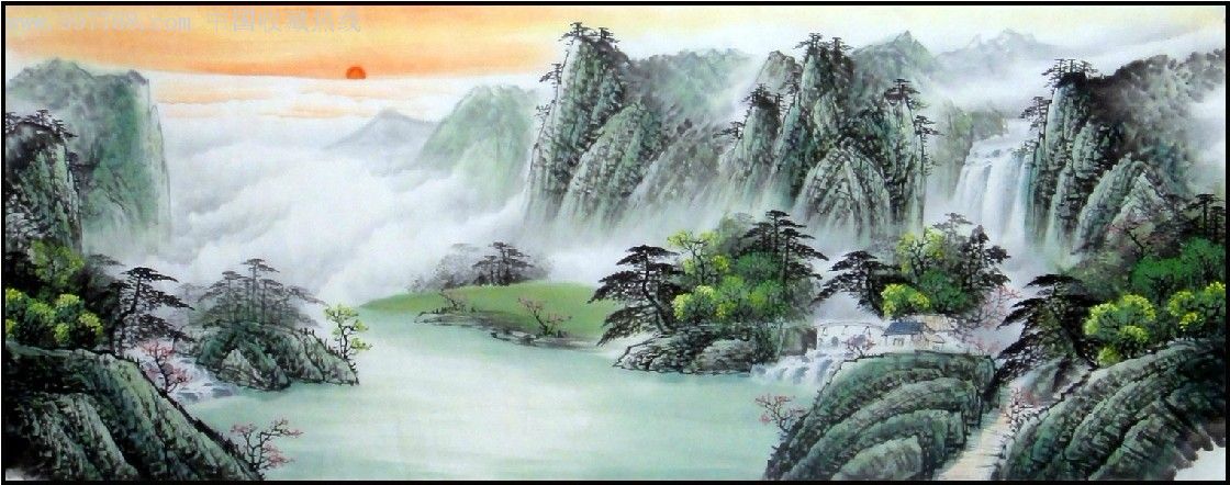 唐山小六尺山水画可题字
