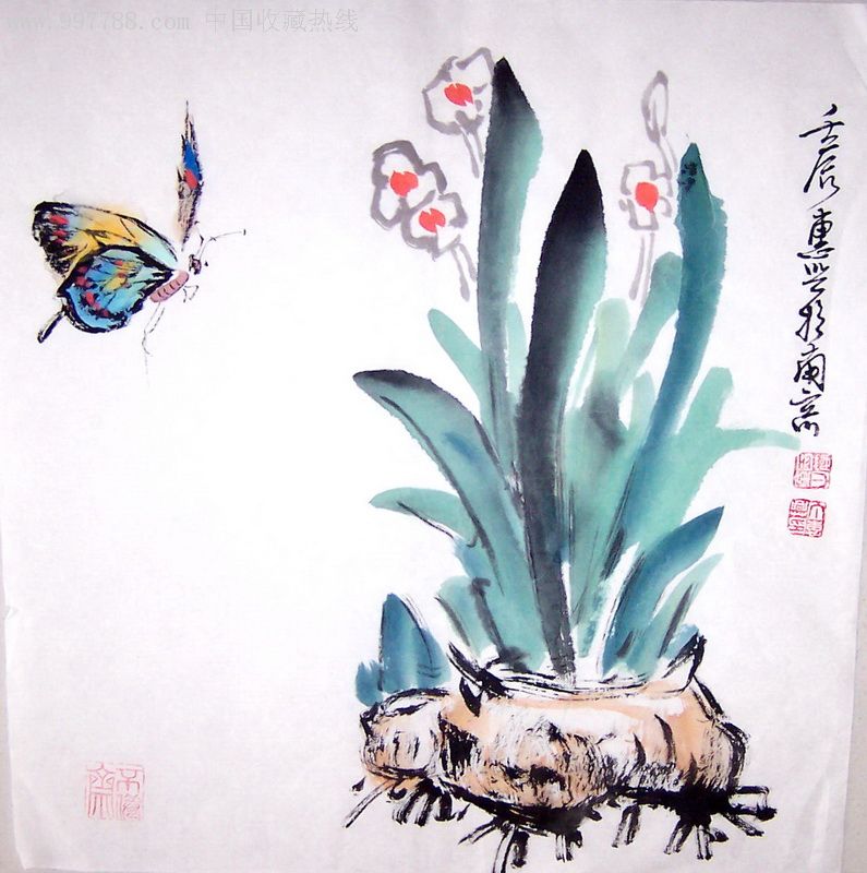 开业酬宾,亲自经营【不倦斋】傅抱石弟子,国画名家◆丁惠兴,花鸟小品