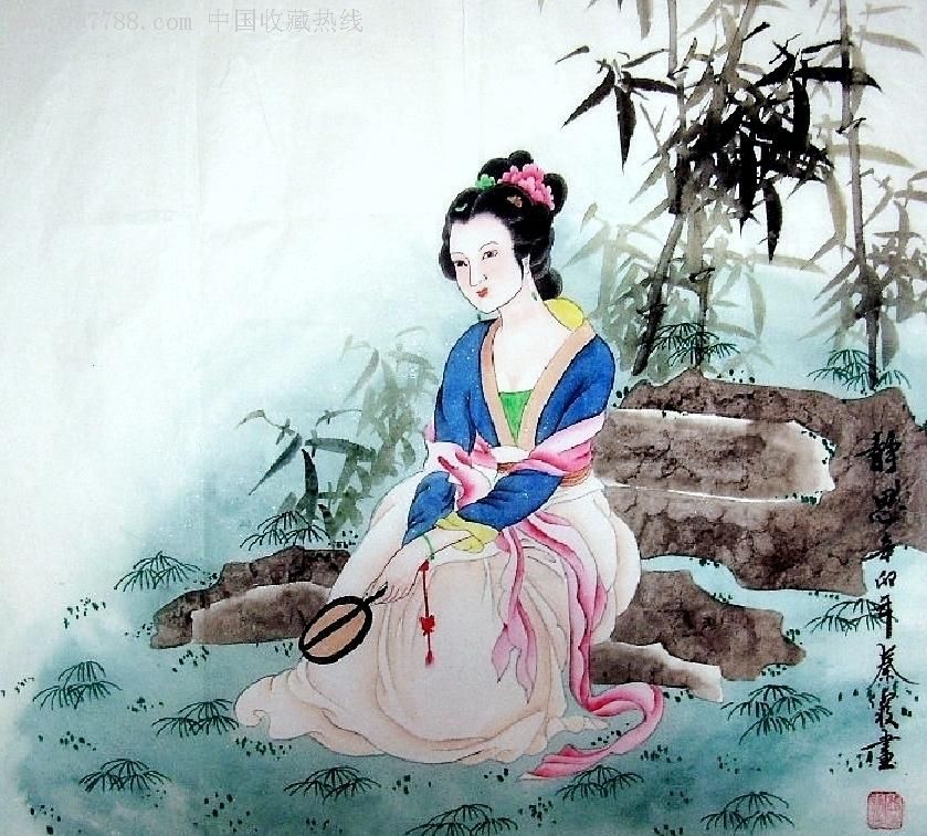 【秦霞】工笔画人物静思