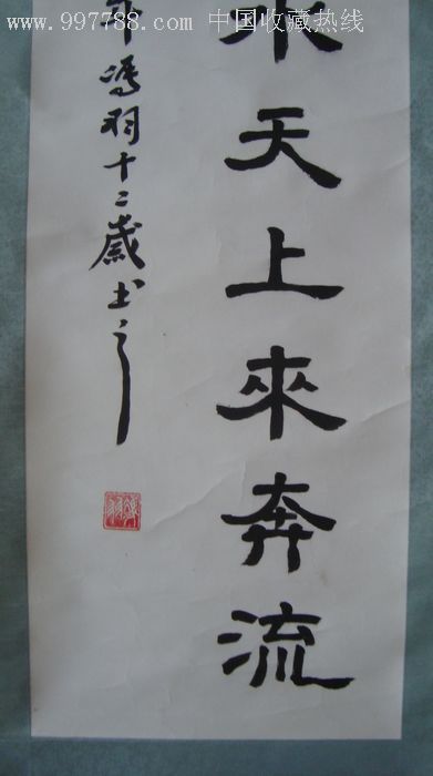 著名书法家刘树声《君不见黄河之水天上来》