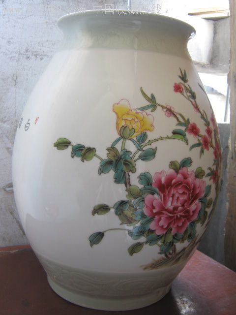 高级工艺美术师荔枝花鸟大王俞金喜作品白头富贵-带收藏证书瓷器