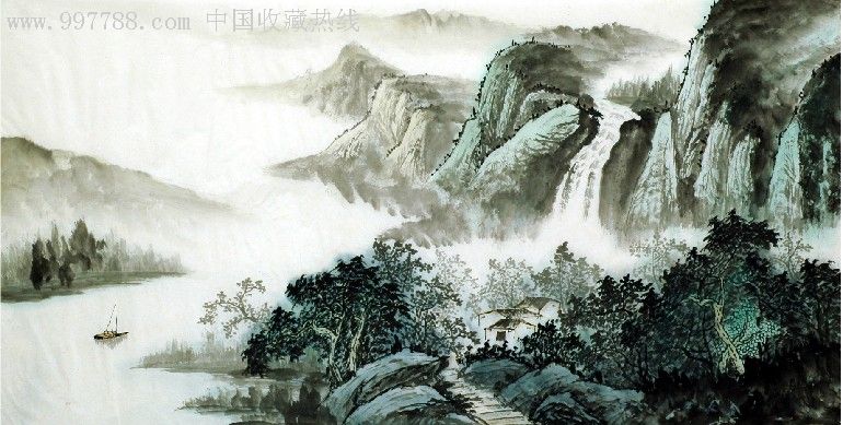张凌生4尺中国画山水