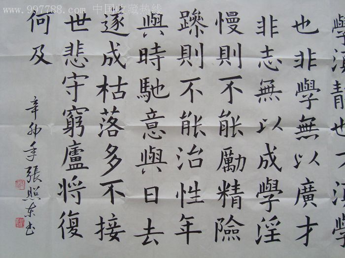 著名书法家张照东《诫子书》