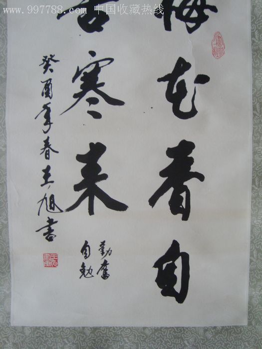 著名书法家王旭《梅花香自苦寒来》