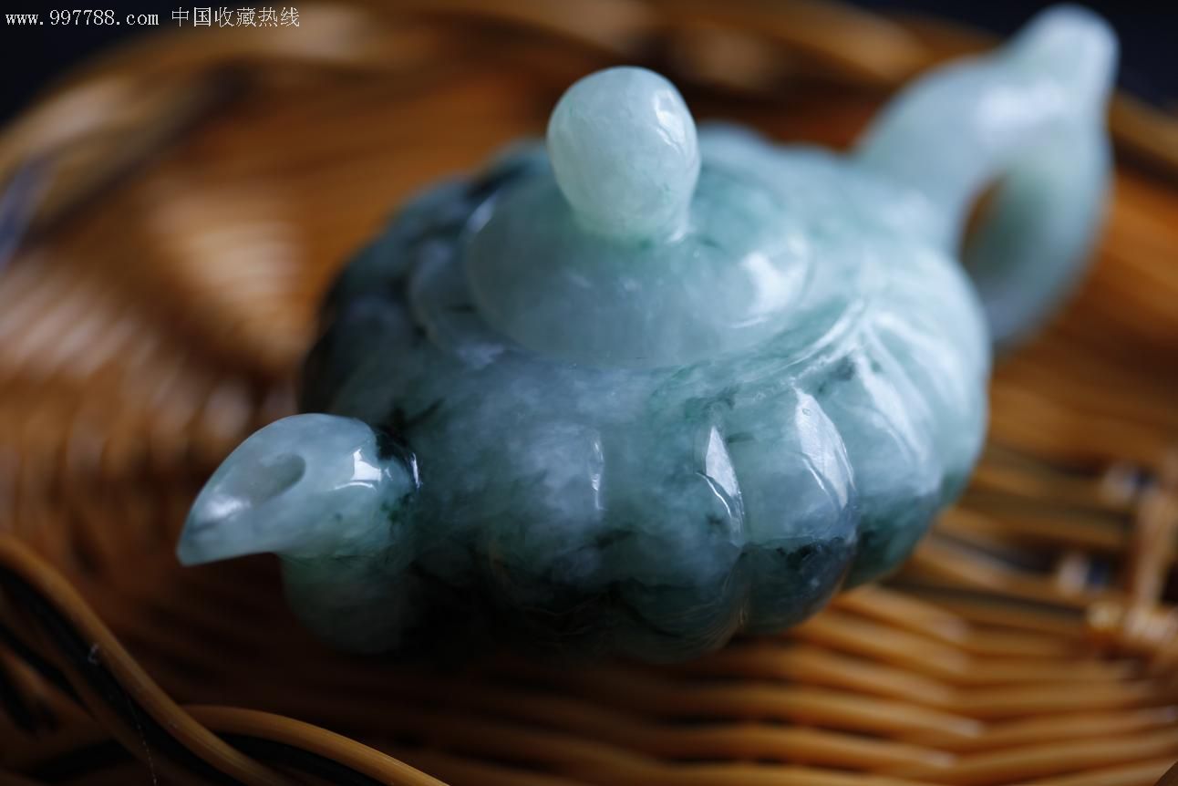 翡翠玉茶壶