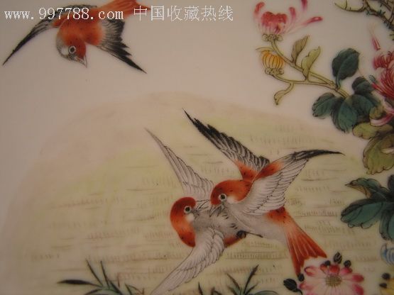 黄晓邨款景德镇市东风瓷厂美研室特制赏盘