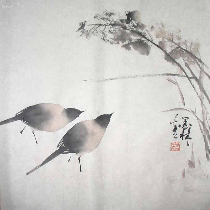 墨林写意花鸟小品0533-se7658899-花鸟国画原作-零售