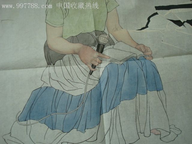 工笔画:女人_人物国画原作【乔口收藏】_第3张_7788字画网