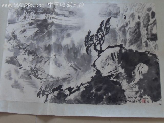 陈一峰又名陈玉峰的山水_山水国画原作【七七八八买点】_第1张_7788