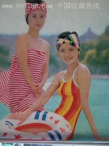 80年代明星泳装挂历