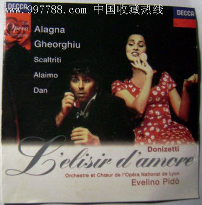 唐尼采蒂:喜歌剧《爱之甘醇》lelisirdamore/2cd(电子版)