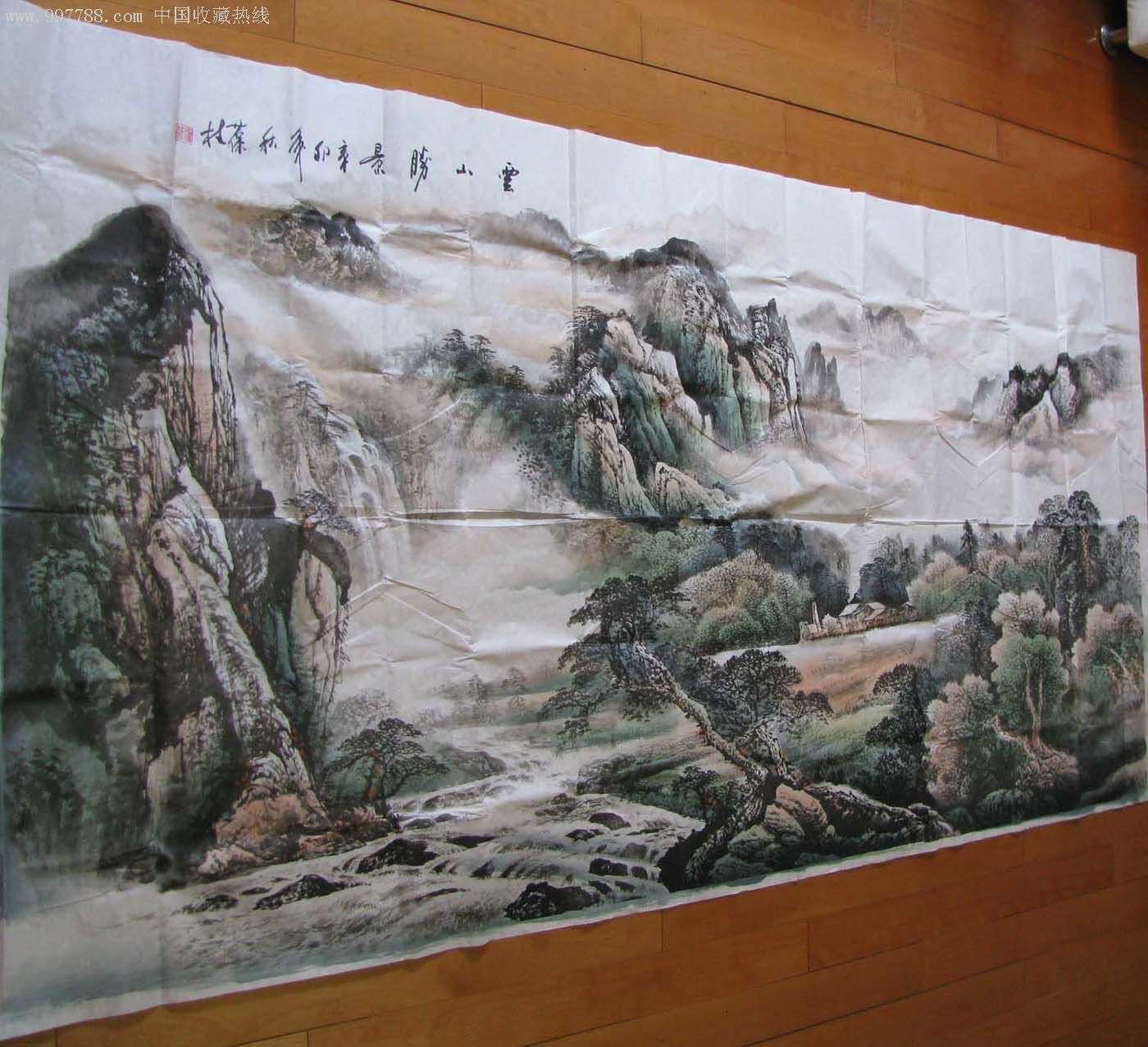 画家张葆桂八尺山水画