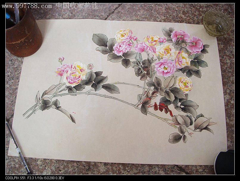 六幅手工宣纸画