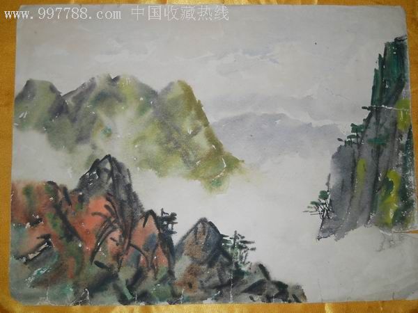 60~70年代风景水粉画